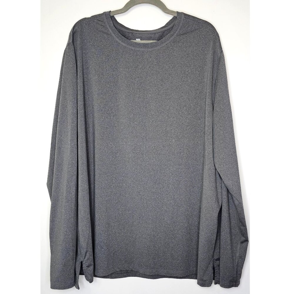 All In Motion Long Sleeve Performance Tee Shirt Top XXL Heather Grey